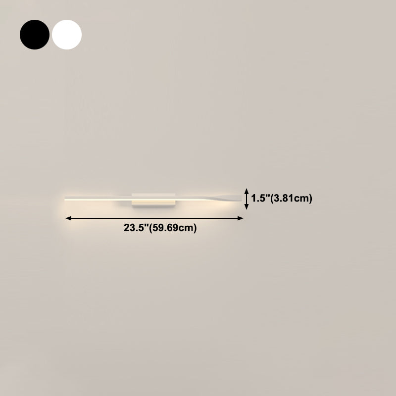 Contemporary Metal Wall Light Straight LED Wall Sconce for Living Room