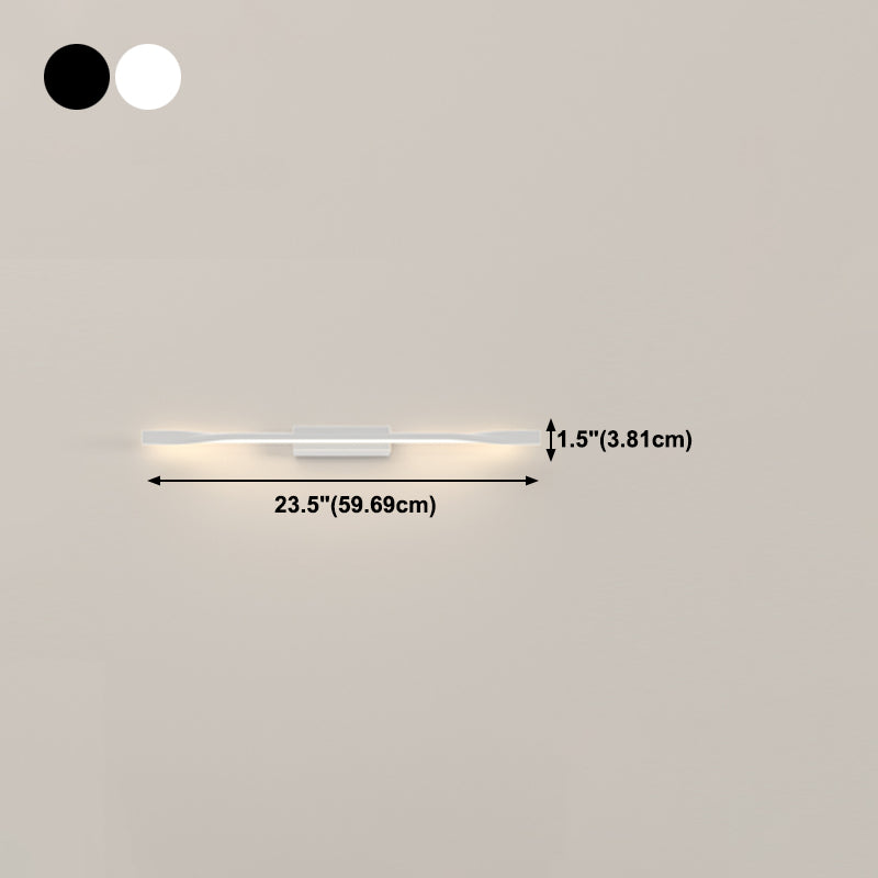 Contemporary Metal Wall Light Straight LED Wall Sconce for Living Room