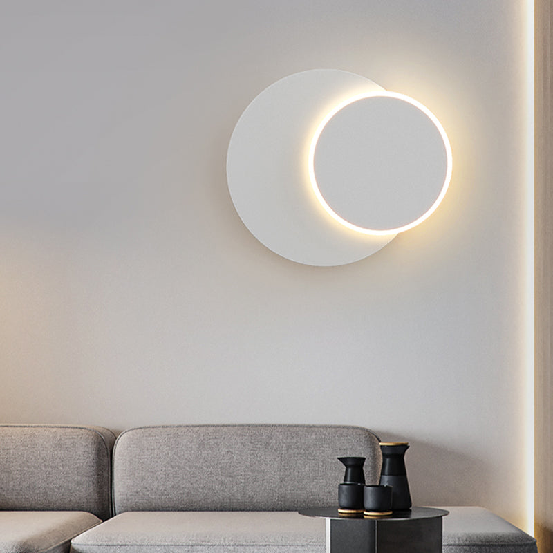 1-Light Wall Mount Light Modern Style LED Wall Sconce Light with Acrylic Shade for Bedroom