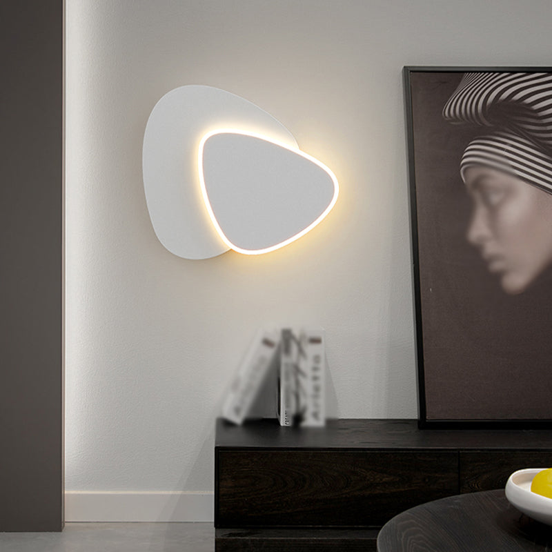 1-Light Wall Mount Light Modern Style LED Wall Sconce Light with Acrylic Shade for Bedroom