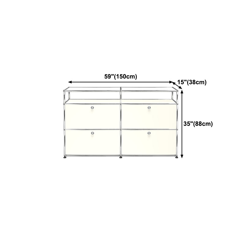 Contemporary Style Sideboard Engineered Wood Dining Sideboard for Living Room