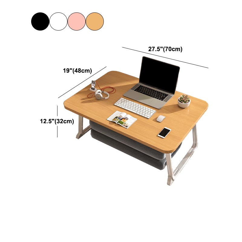 Modern Solid Wood Office Desk in Folding Rectangular Writing Desk for Home