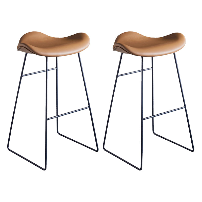 Modern Bar-stool PU Leather Counter Bar Stool with Metal Legs