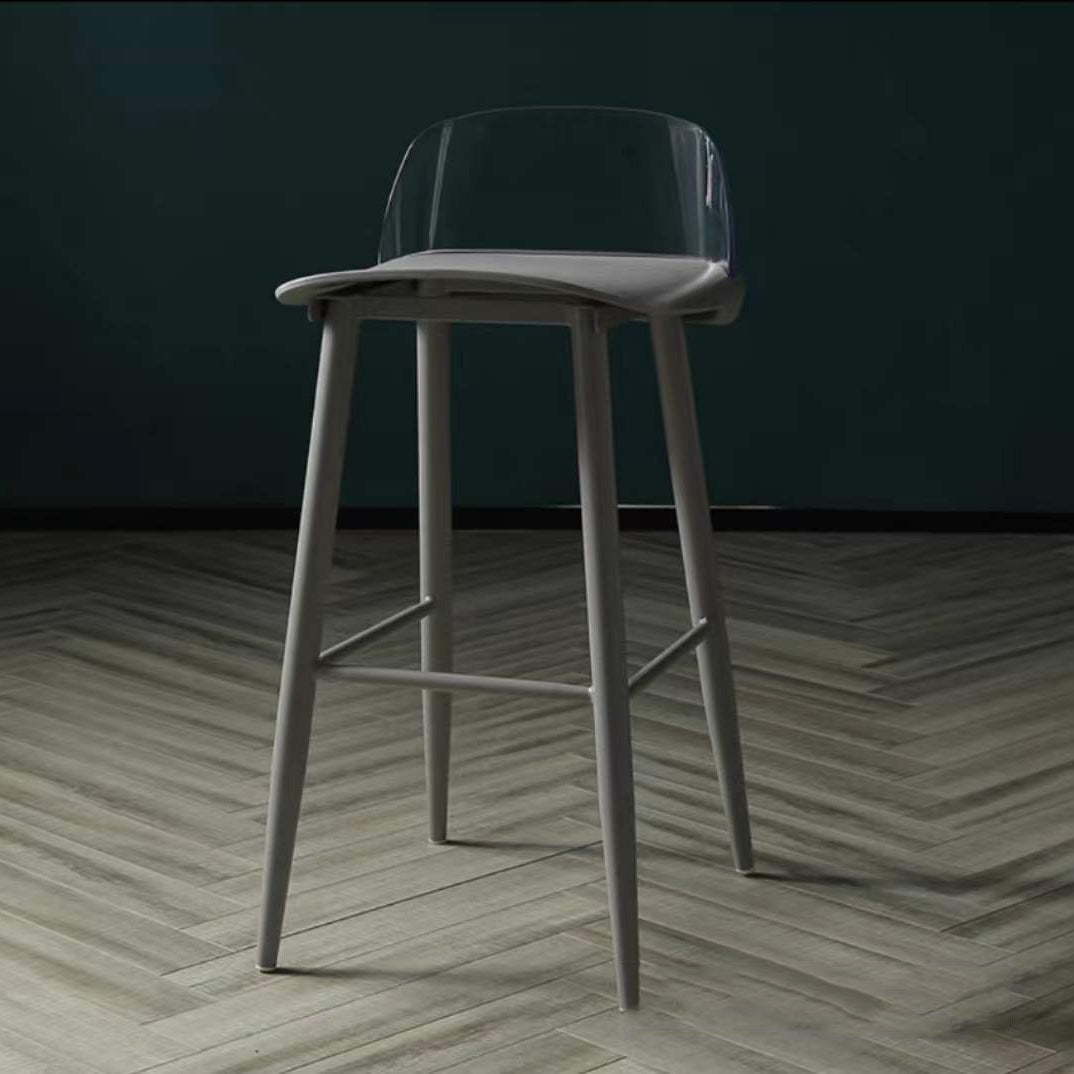 Contemporary Bar-stool Plastic Counter Bar Stool with Plastic Legs