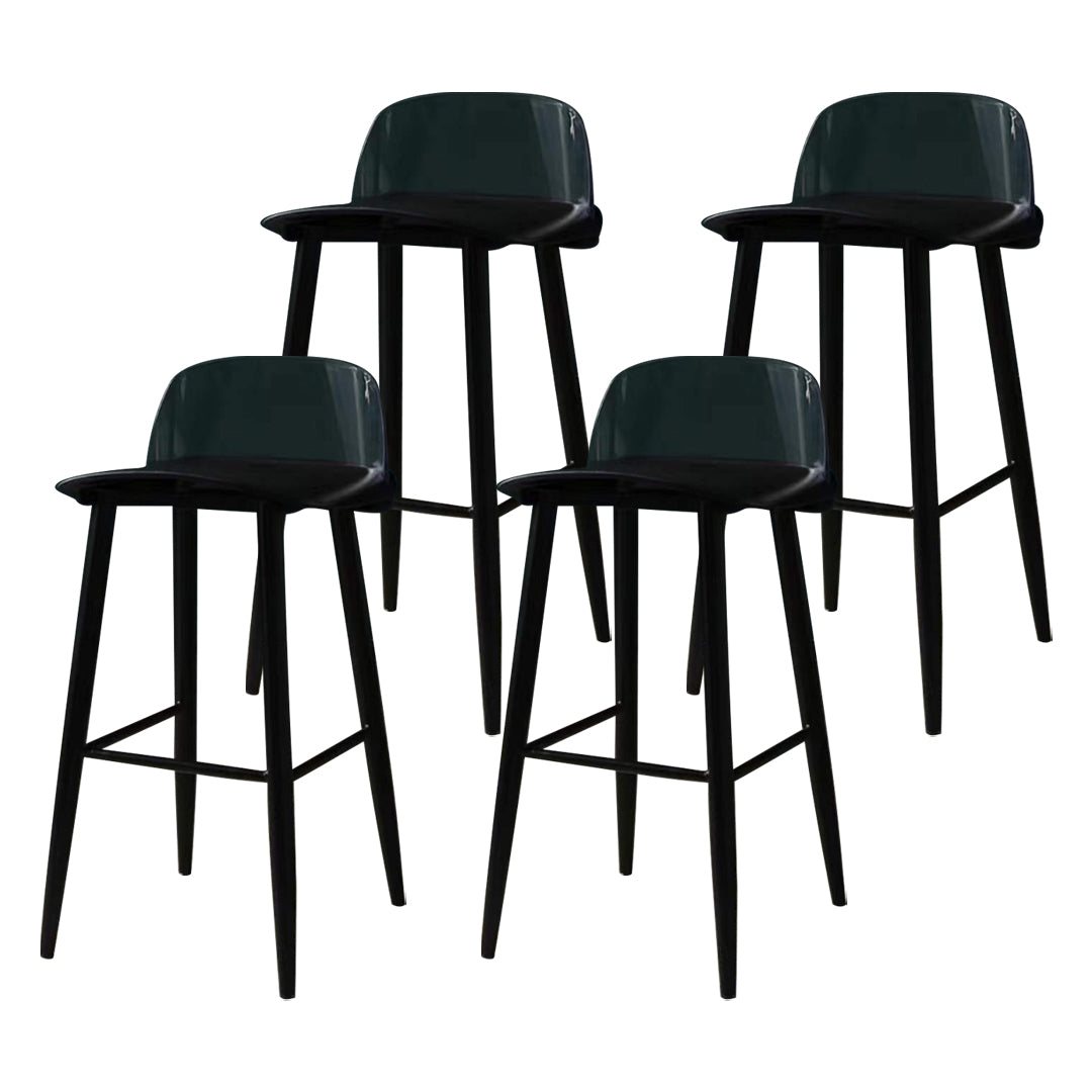 Contemporary Bar-stool Plastic Counter Bar Stool with Plastic Legs