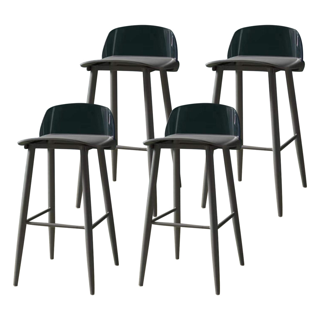 Contemporary Bar-stool Plastic Counter Bar Stool with Plastic Legs