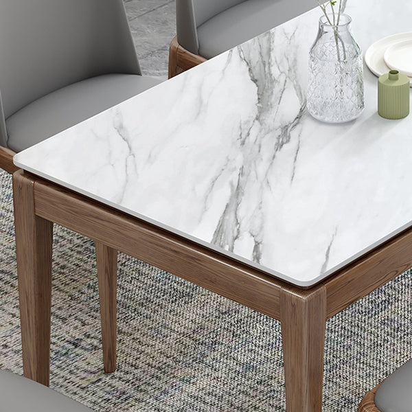 Midcentury Style Dining Room Collection Stone 4 Legs Dining Site Table