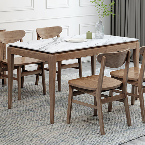 Midcentury Style Dining Room Collection Stone 4 Legs Dining Site Table