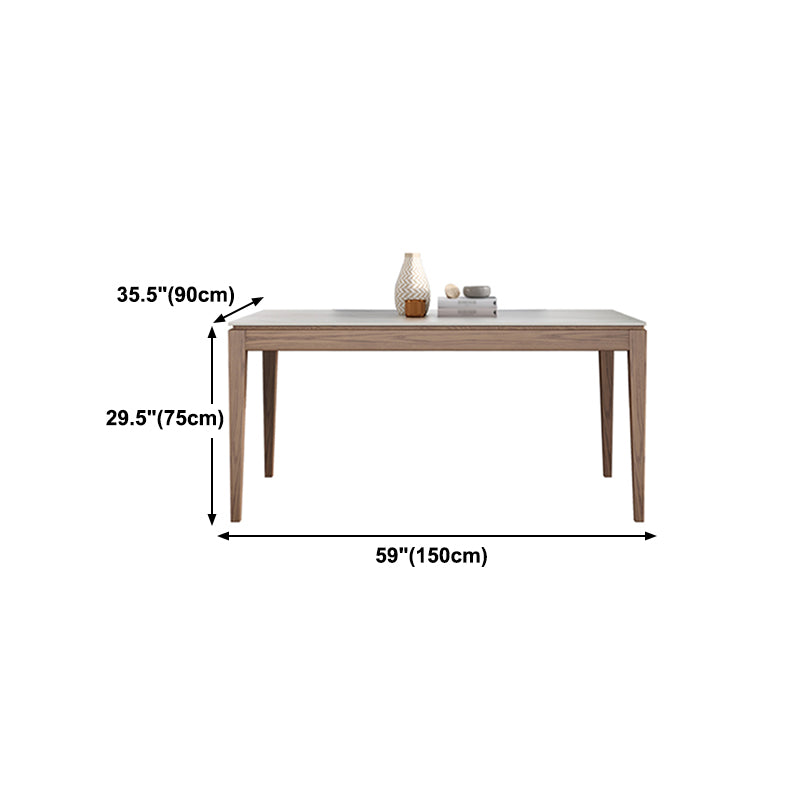 Midcentury Style Dining Room Collection Stone 4 Legs Dining Site Table