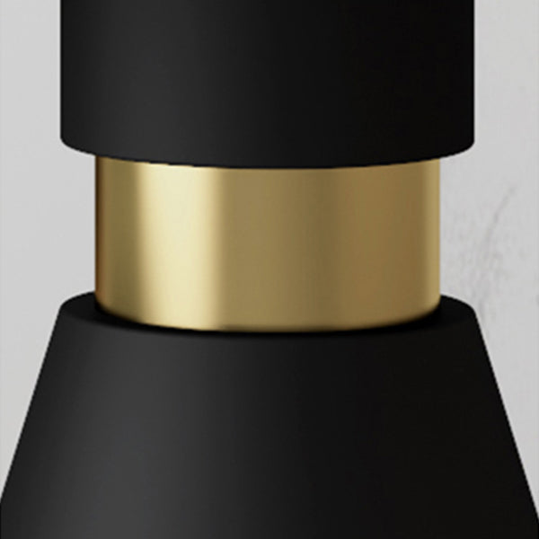 Metal Contemporary Round Dining Table Sintered Stone Top Table with Pedestal Base