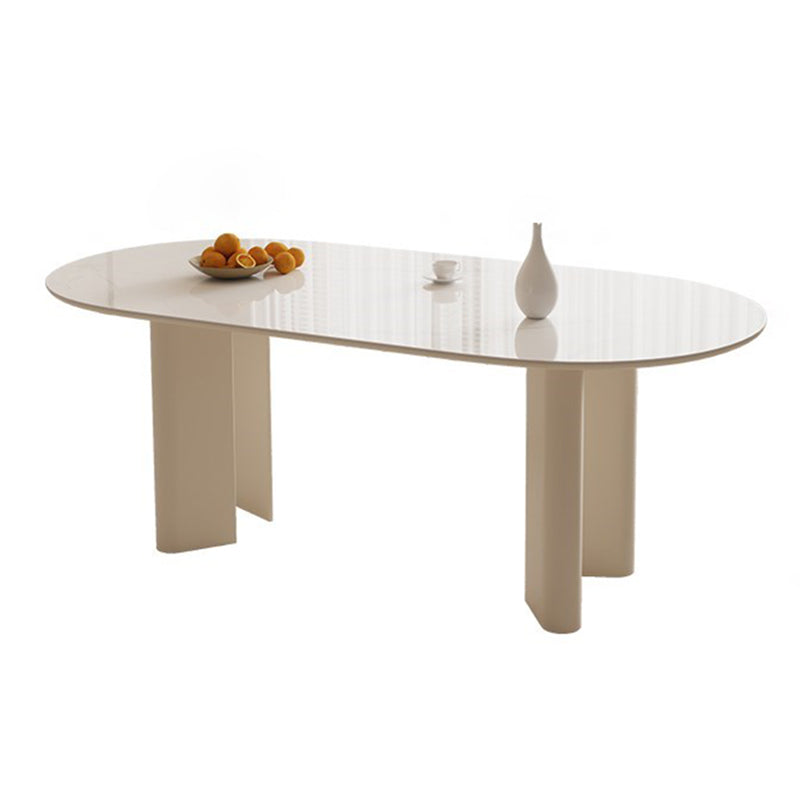Oval Dining Table Contemporary Dinner Table for Home Kitchen
