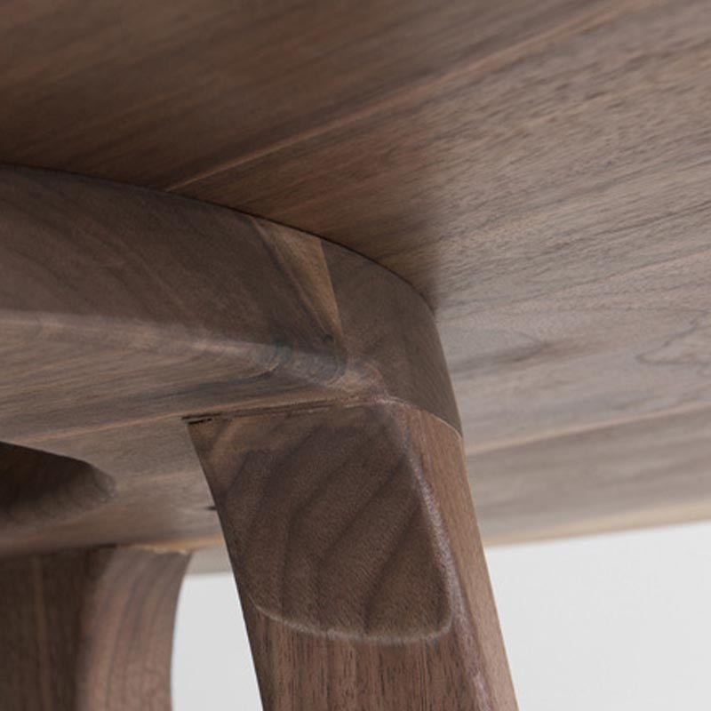 Living Room Minimalism Wood Dining Table Round Pine Dining Table