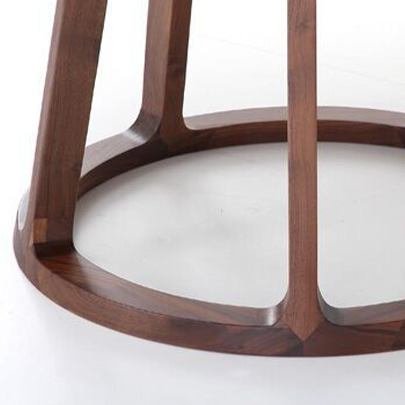 Living Room Minimalism Wood Dining Table Round Pine Dining Table