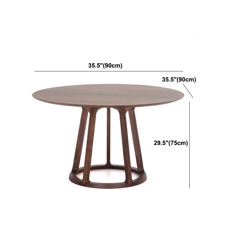 Living Room Minimalism Wood Dining Table Round Pine Dining Table