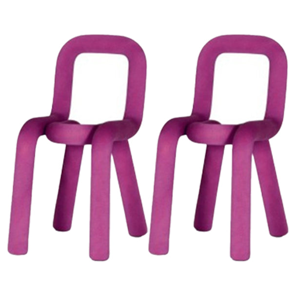 Contemporary Style Open Back Chair Velvet Dining Side Chair for Indoor