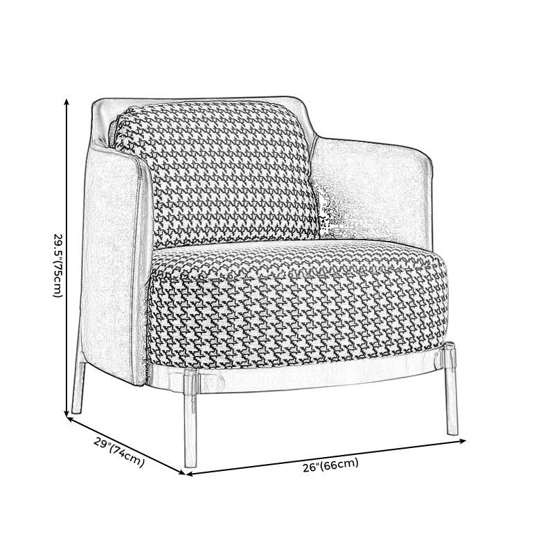 Linen Chair25.9" L x29.1" W x 29.5" H  Arms Included Chair for Living Room