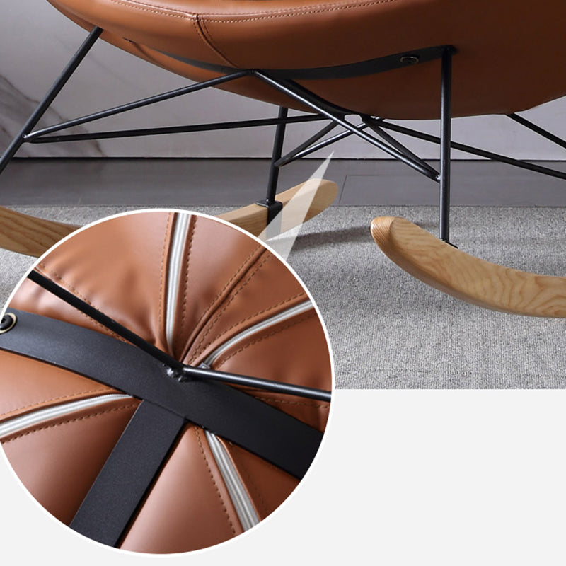 Armless Accent Chair 37.40" L x 37.40" W x 35.43" H Tufted Back Lounge Chair