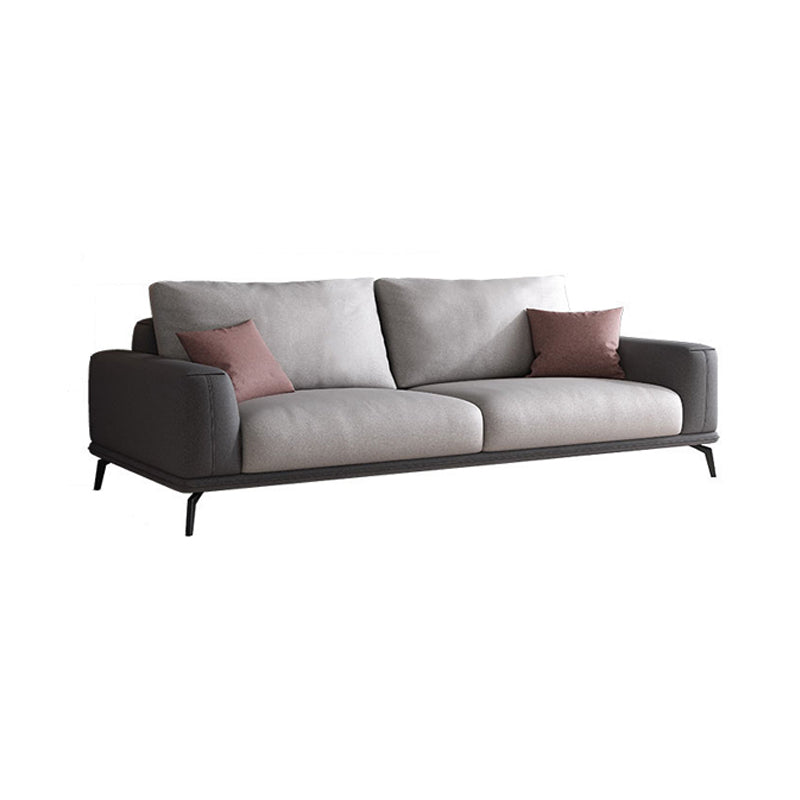 Faux Leather Sectionals/Sofa with Square Arm for Living Room