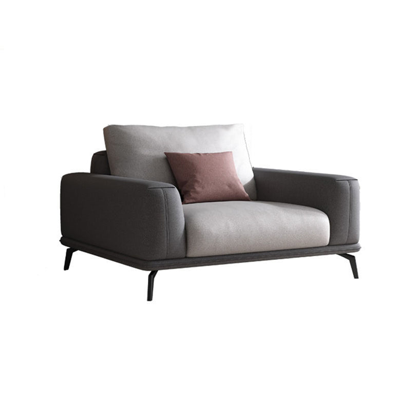 Faux Leather Sectionals/Sofa with Square Arm for Living Room