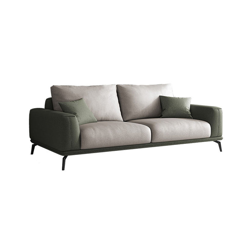 Faux Leather Sectionals/Sofa with Square Arm for Living Room