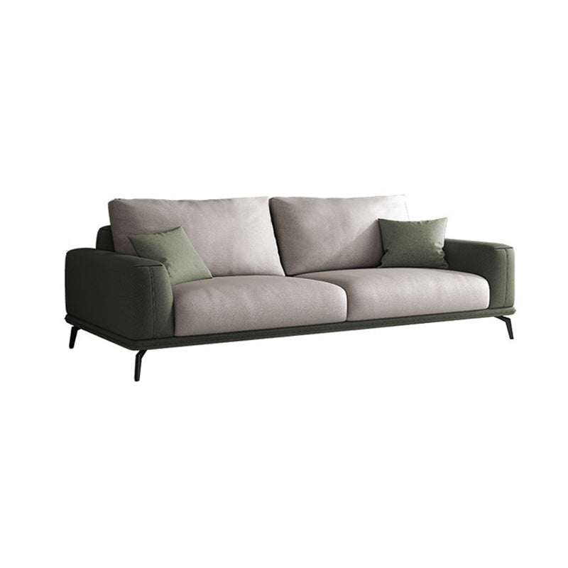 Faux Leather Sectionals/Sofa with Square Arm for Living Room
