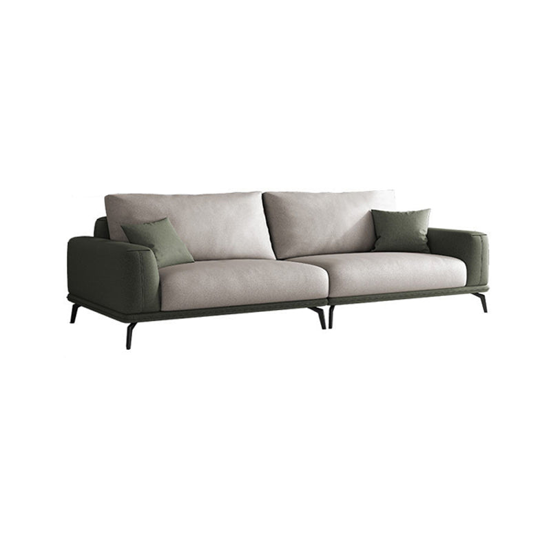 Faux Leather Sectionals/Sofa with Square Arm for Living Room