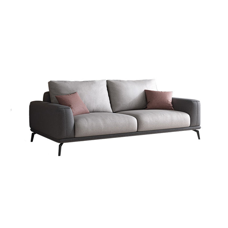 Faux Leather Sectionals/Sofa with Square Arm for Living Room