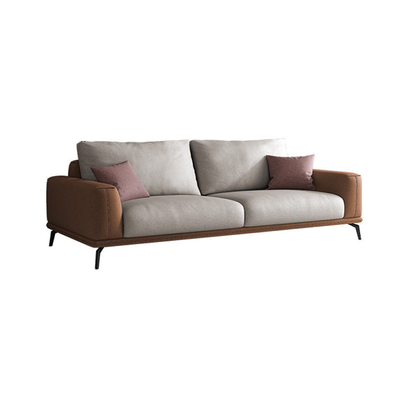 Faux Leather Sectionals/Sofa with Square Arm for Living Room