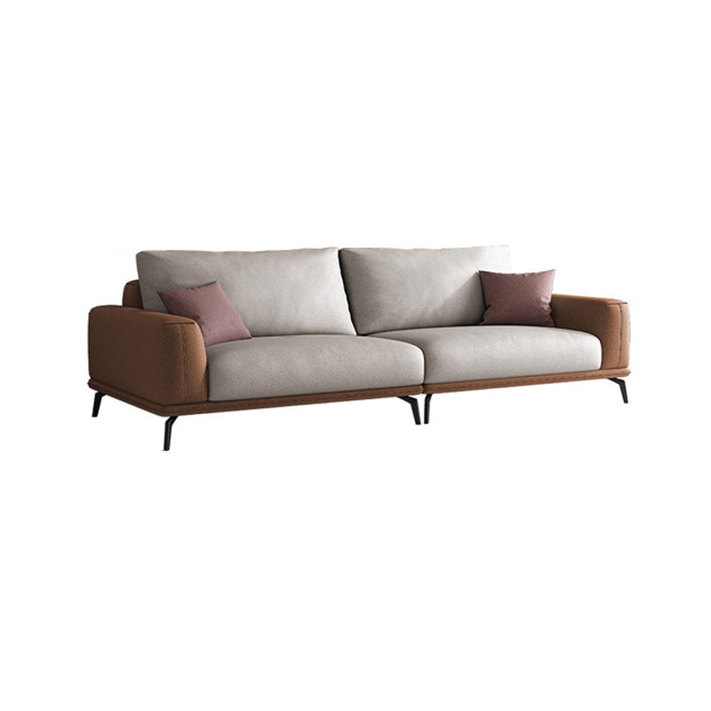 Faux Leather Sectionals/Sofa with Square Arm for Living Room