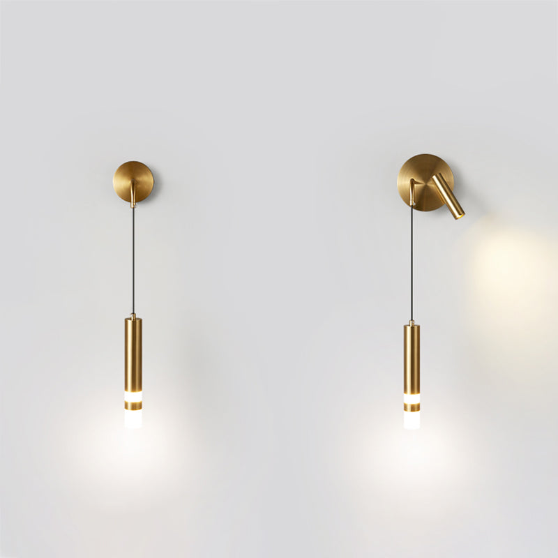 Metal Cylinder Wall Sconce Lighting Modern Style Multi Lights Wall Mounted Reading Lights