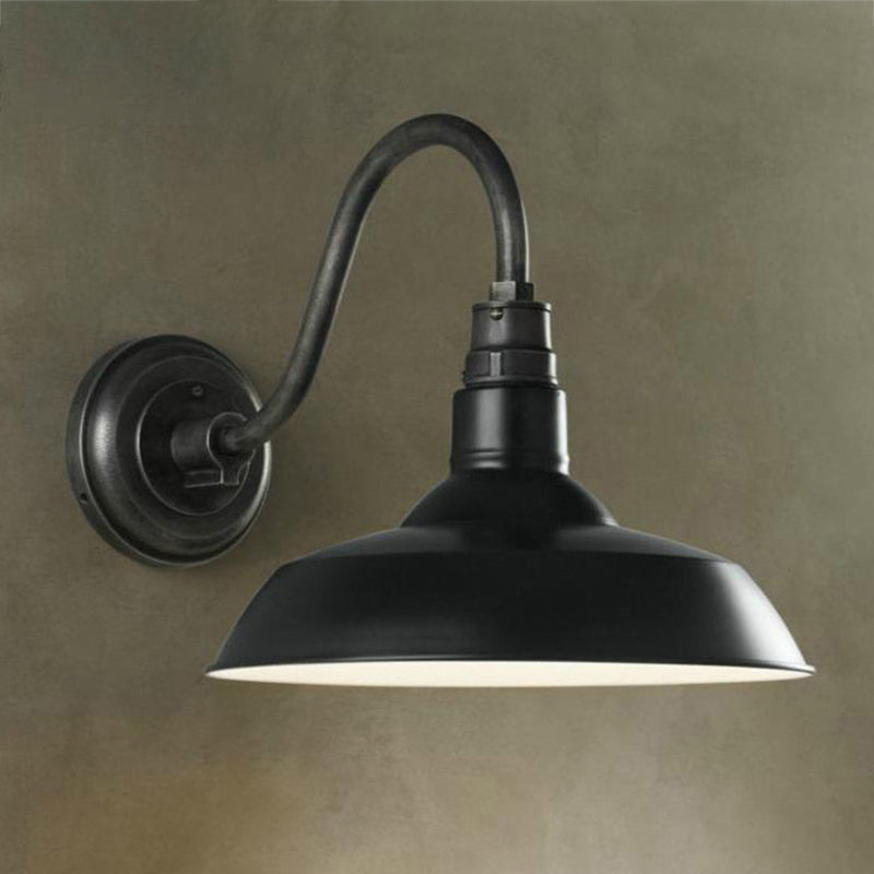 Metal Barn Wall Sconce Lighting Industrial Style 1 Light Wall Lamps