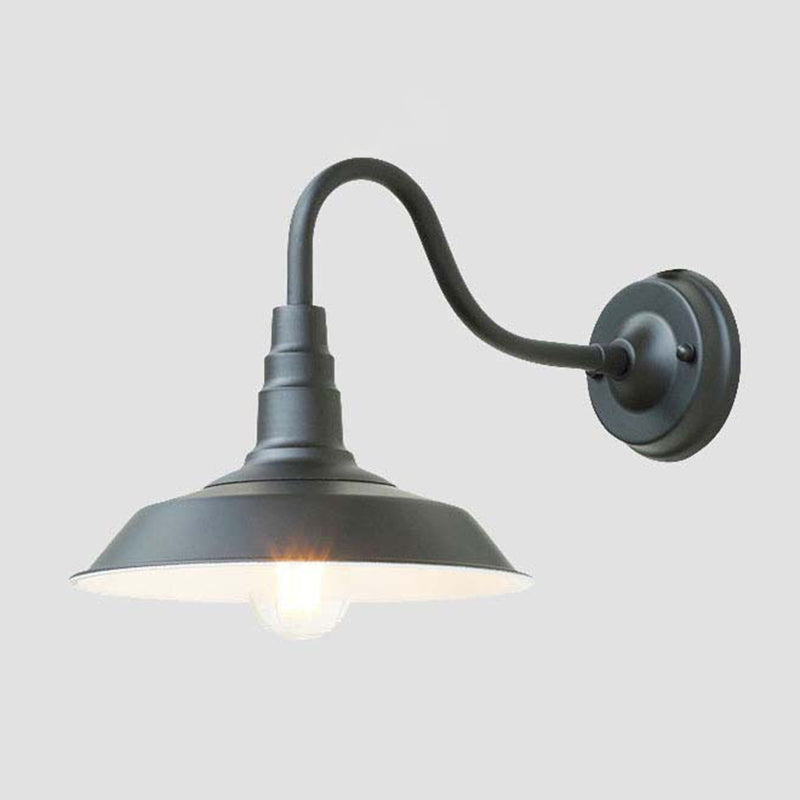 Metal Barn Wall Sconce Lighting Industrial Style 1 Light Wall Lamps