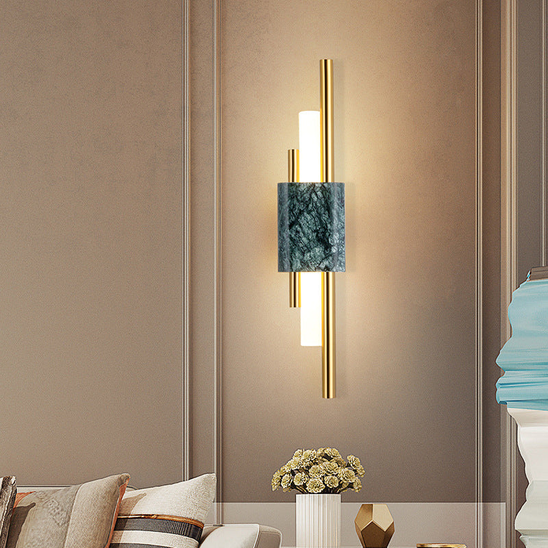 Metal Cylinder Wall Sconce Lighting Modern Style 1 Light Wall Lighting Fixtures