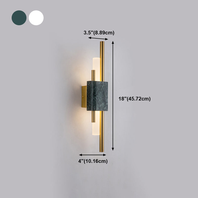 Metal Cylinder Wall Sconce Lighting Modern Style 1 Light Wall Lighting Fixtures