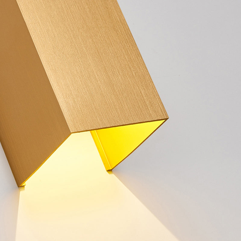 Square Shade Metal Wall Sconce Modern Style 2-Lights Wall Mount Light