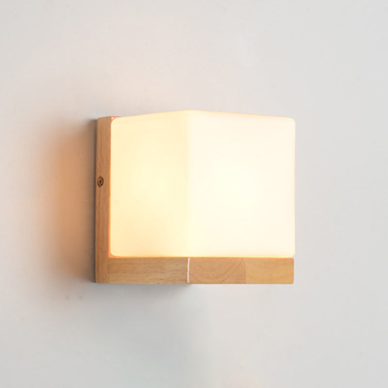 Modern Style Wooden Wall Light Fixture Creative Wall Light Sconce for Child's Room