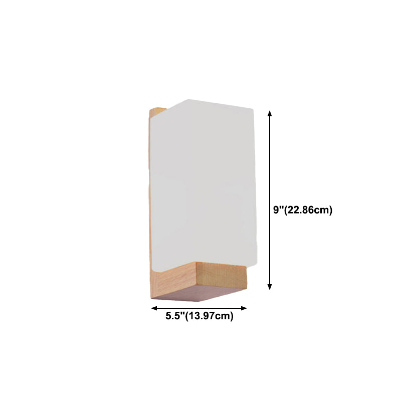 Modern Style Wooden Wall Light Fixture Creative Wall Light Sconce for Child's Room