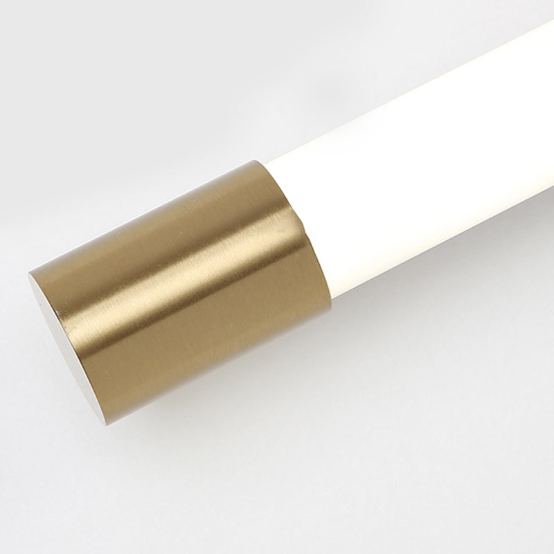 Metal Linear Shape Wall Lighting Modern Style 1 Light Wall Mounted Light Fixture in Gold