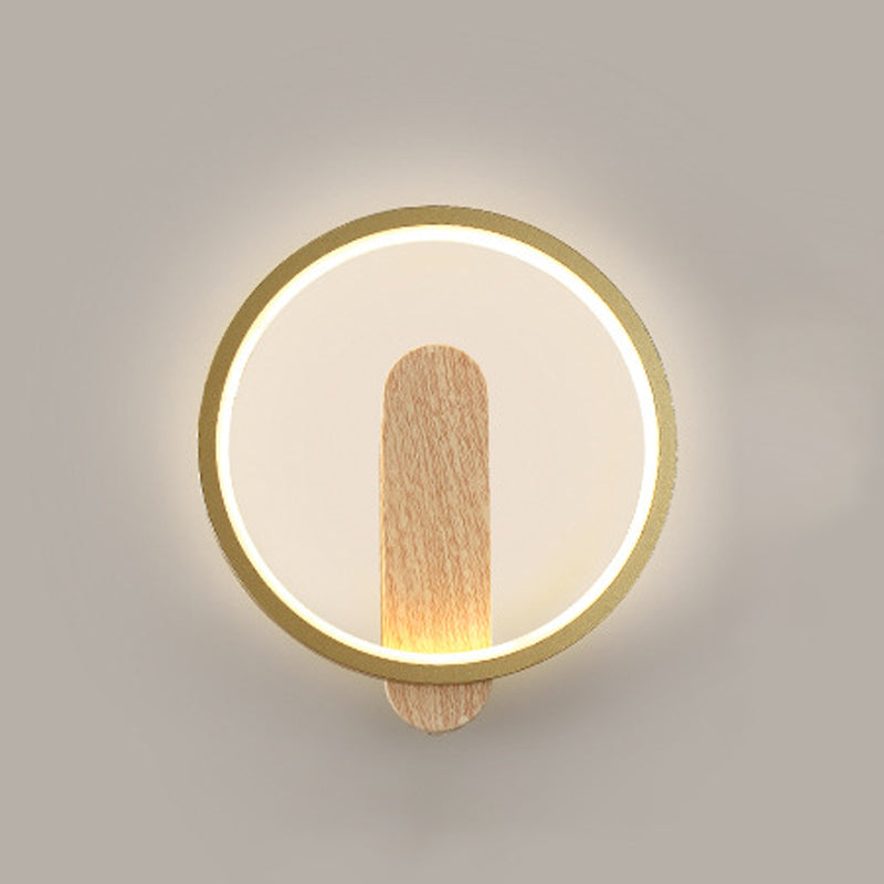 Metal Geometric Shape Wall Lighting Modern Style 1 Light Wall Mounted Light Fixture