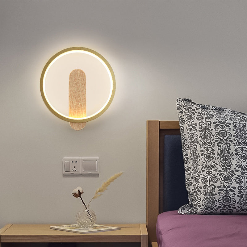 Metal Geometric Shape Wall Lighting Modern Style 1 Light Wall Mounted Light Fixture