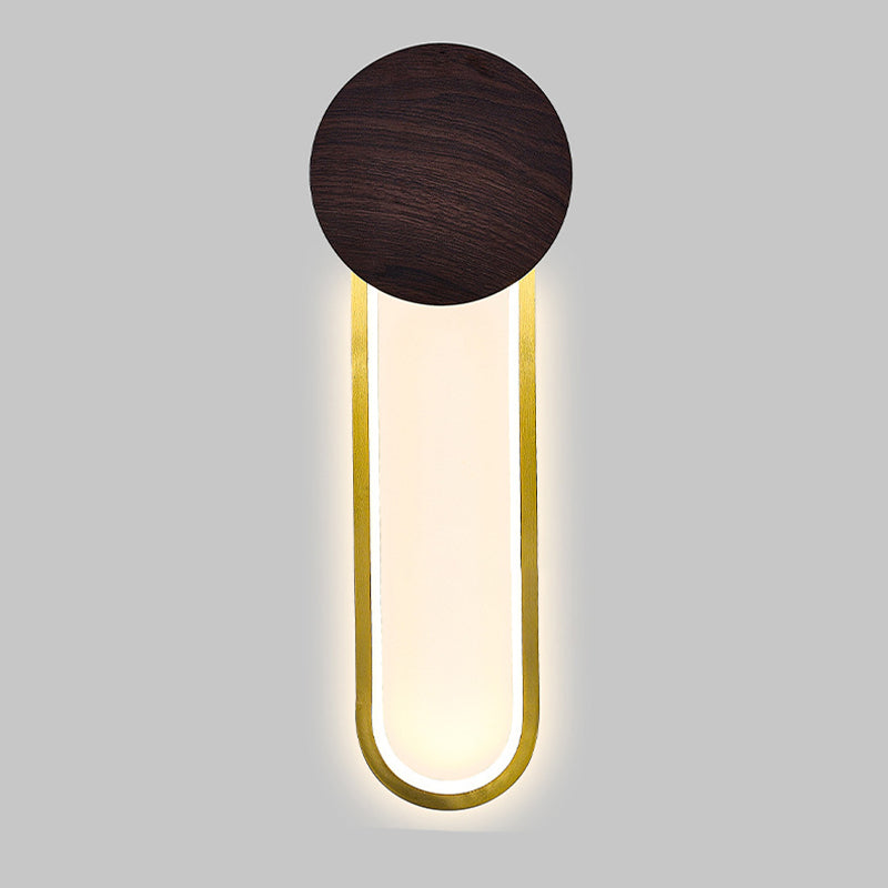 Metal Geometric Shape Wall Lighting Modern Style 1 Light Wall Mounted Light Fixture