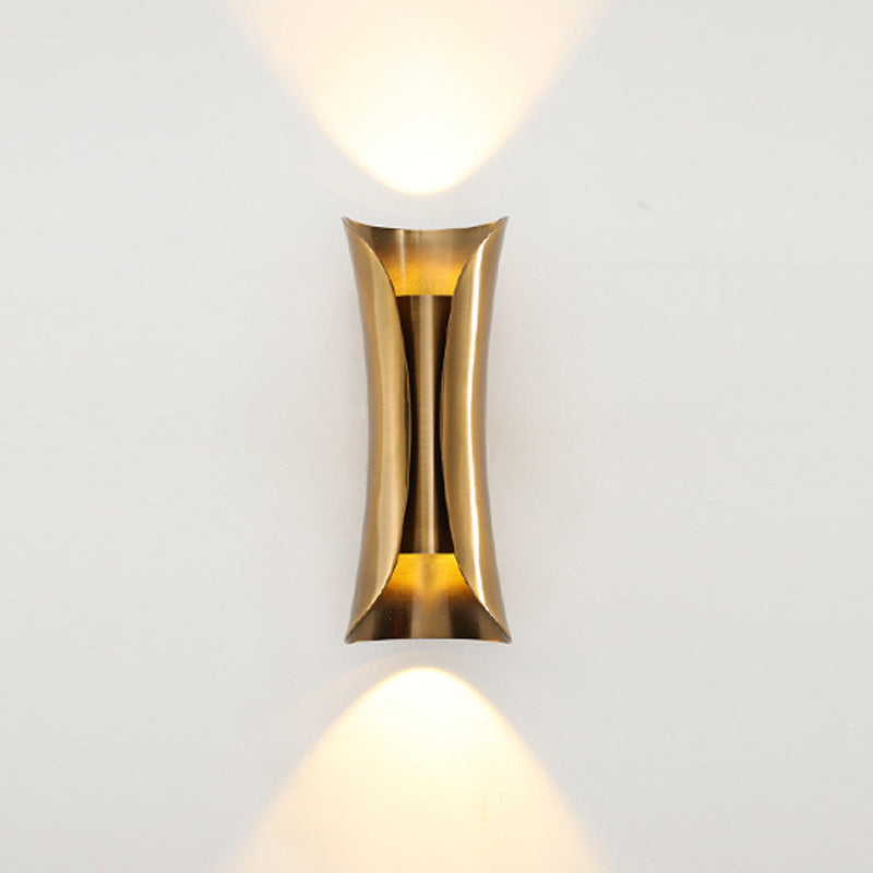 Metal Geometric Shape Wall Lighting Modern Style 2 Lights Wall Mounted Light Fixture
