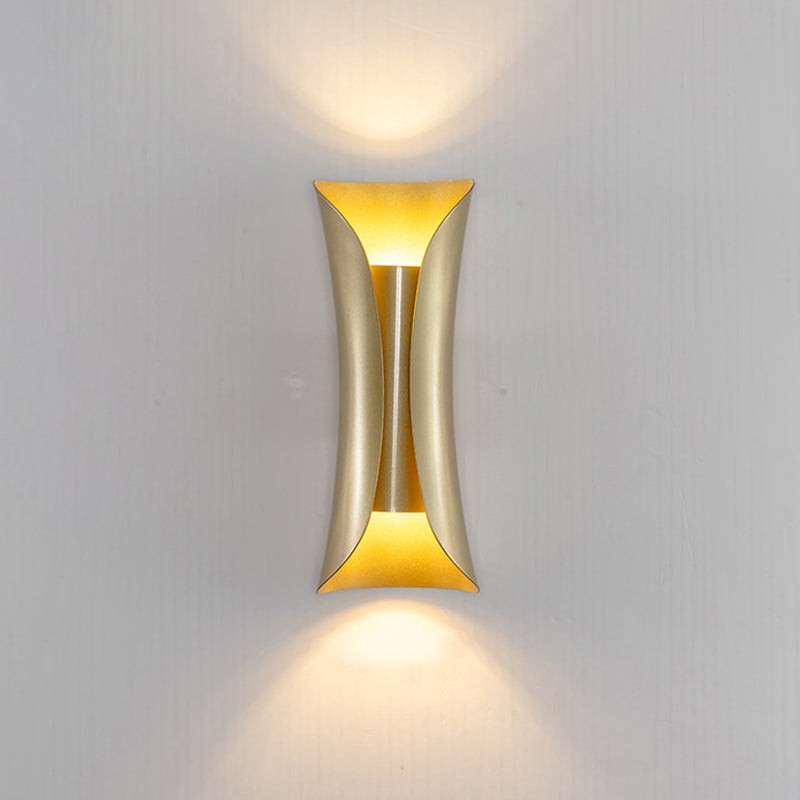 Metal Geometric Shape Wall Lighting Modern Style 2 Lights Wall Mounted Light Fixture