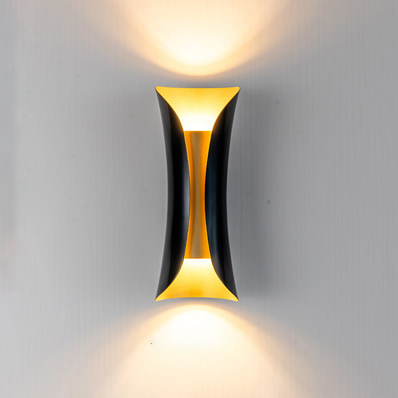 Metal Geometric Shape Wall Lighting Modern Style 2 Lights Wall Mounted Light Fixture