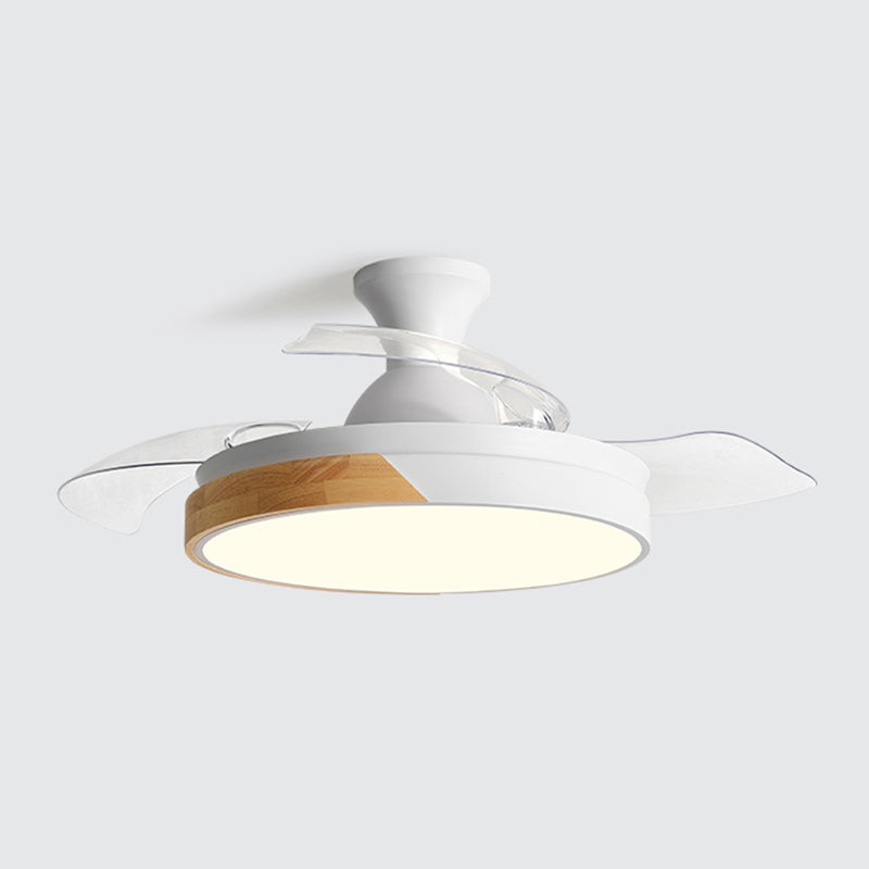 Minimalist Ceiling Fan Lamp Metal Living Room LED Ceiling Flush Mount