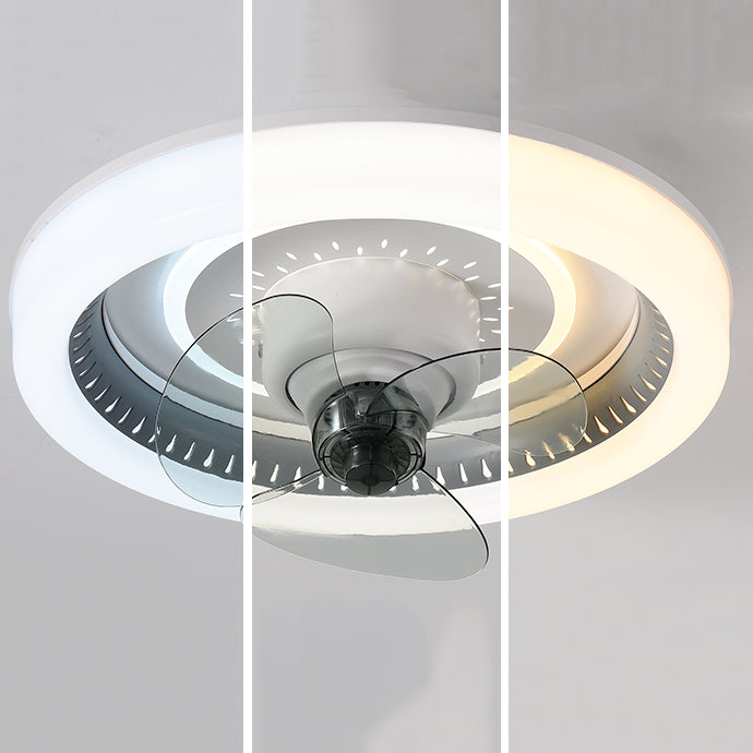 Minimalist Ceiling Fan Light Metal LED Ceiling Flush Mount for Bedroom