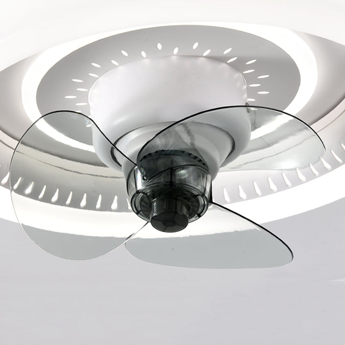 Minimalist Ceiling Fan Light Metal LED Ceiling Flush Mount for Bedroom