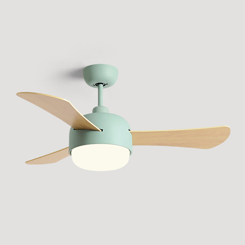 Metal Ceiling Fan Light Modern Style 1 Light Ceiling Fan Lamp for Children's Room