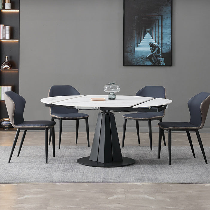Modern Sintered Stone Dining Round Table Set 1/4/5/7 Pieces Dining Set