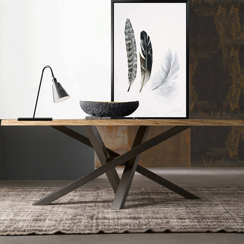 Modern Pine Wood Dining Table Rectangle Dining Table for Home